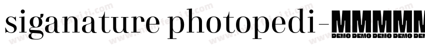 siganature photopedi字体转换